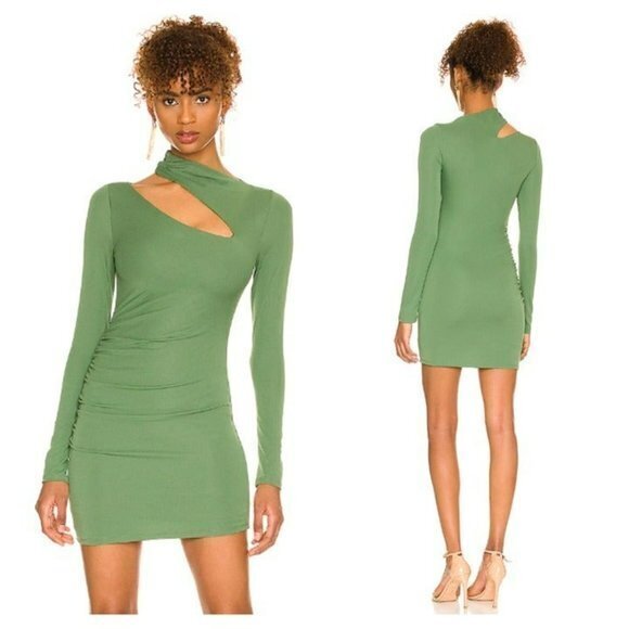 Camila Coelho Gisel Mini Dress - Basil Green